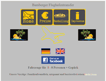 Tablet Screenshot of flughafentransfer-bamberg.de